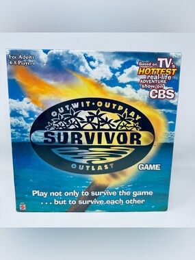 Survivor Outwit Outplay Outlast Board Game Mattel 1st Edition 2000 Sealed